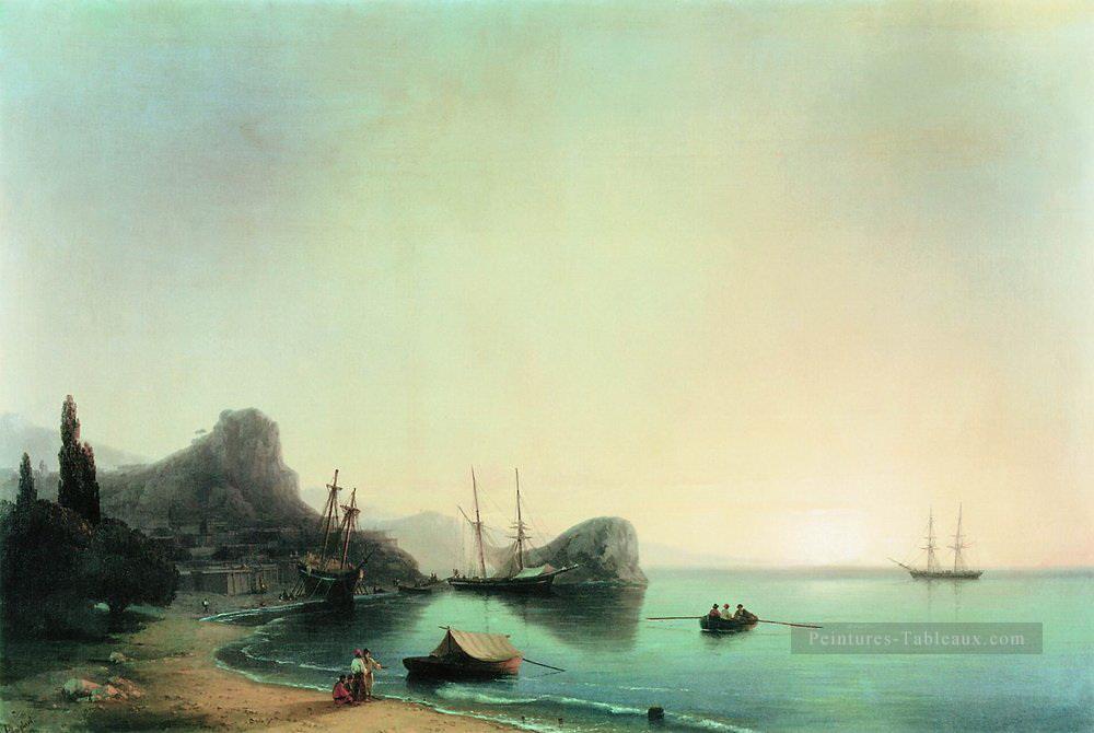 italien paysage 1855 Romantique Ivan Aivazovsky russe Peintures à l'huile